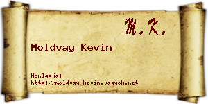 Moldvay Kevin névjegykártya